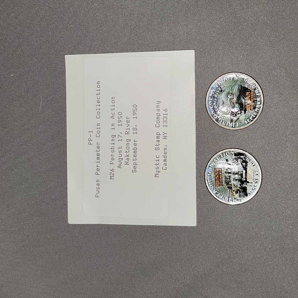 Pair of Vietnam War Painted Half Dollars